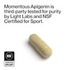 Momentous- Suplemento de Apigenina 50mg por Cápsula, 60 Recuento