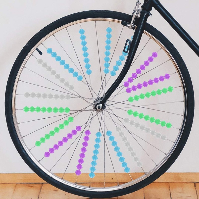 JAHEMU Spoke Accessories, Bicycle Beads, Wheel Spoke Beads, Bicycle, Bike