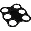 PAPSTAR PS 8.8" x 9.6" x 0.94" Black Cup Tray