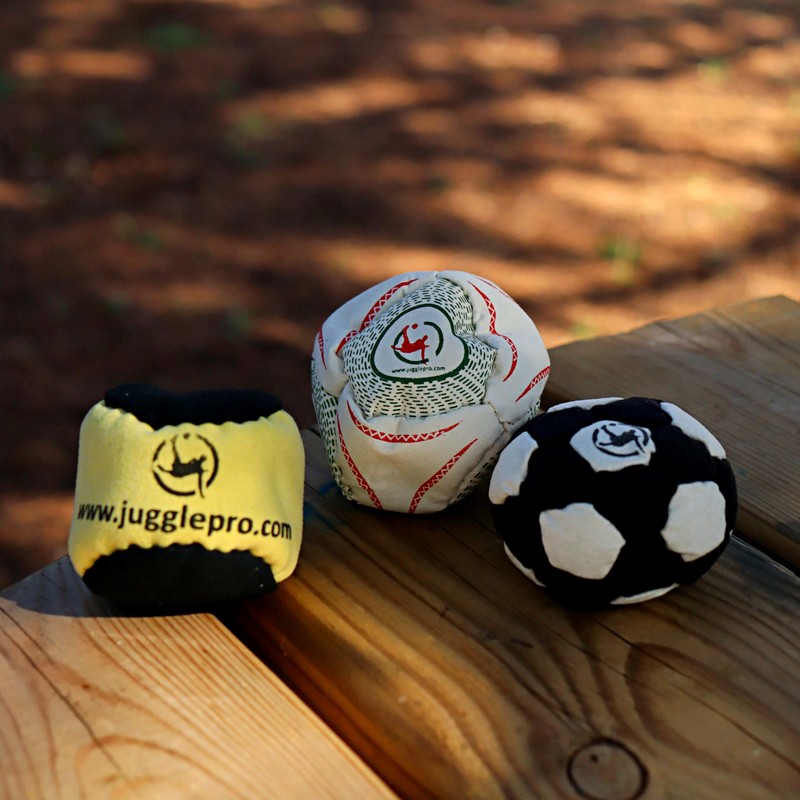Juggle Pro Footbag Discover 3 Pack Ultra Suede and Faux