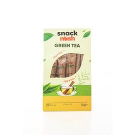 Snack Nosh Tea Bags - Green Tea Bags Variety Pack, Caffeine-Free 20 Herbal Tea Bags (35 gr, 1,23 Oz) Individually Wrapped, Green Tea