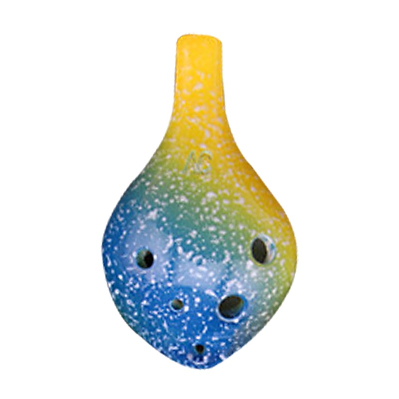 6 Holes Ceramic Ocarina Alto C Simple Starry Style Musical