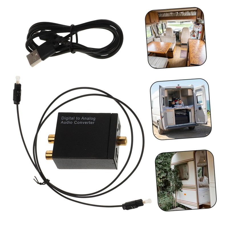 TEHAUX Digital to Analog Audio Converter Optical and Inputs Audio