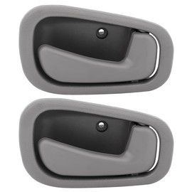 LUJUNTEC Interior Door Handles, Front Rear Passenger Right Side, 1998-2002 Toyota Corolla, 2pcs Grey Plastic Handles