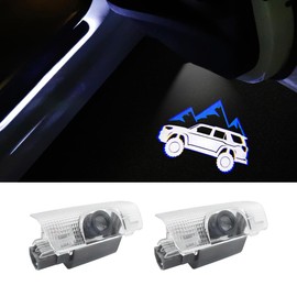 2 PCS Never Fade HD Car Door Logo Lights Compatible for 4Runner 2010-present LED Courtesy Projector Laser Welcome Lamp Puddle Lights Kit Car Accessories (Blue)