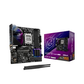 ASRock AMD B850M Phantom Gaming Riptide WiFi 7 Socket AM5 Ryzen DDR5 B850 8000 MHz 256GB Micro ATX Motherboard M.2 SATA3 6.0 Gb/s PCIe 5.0
