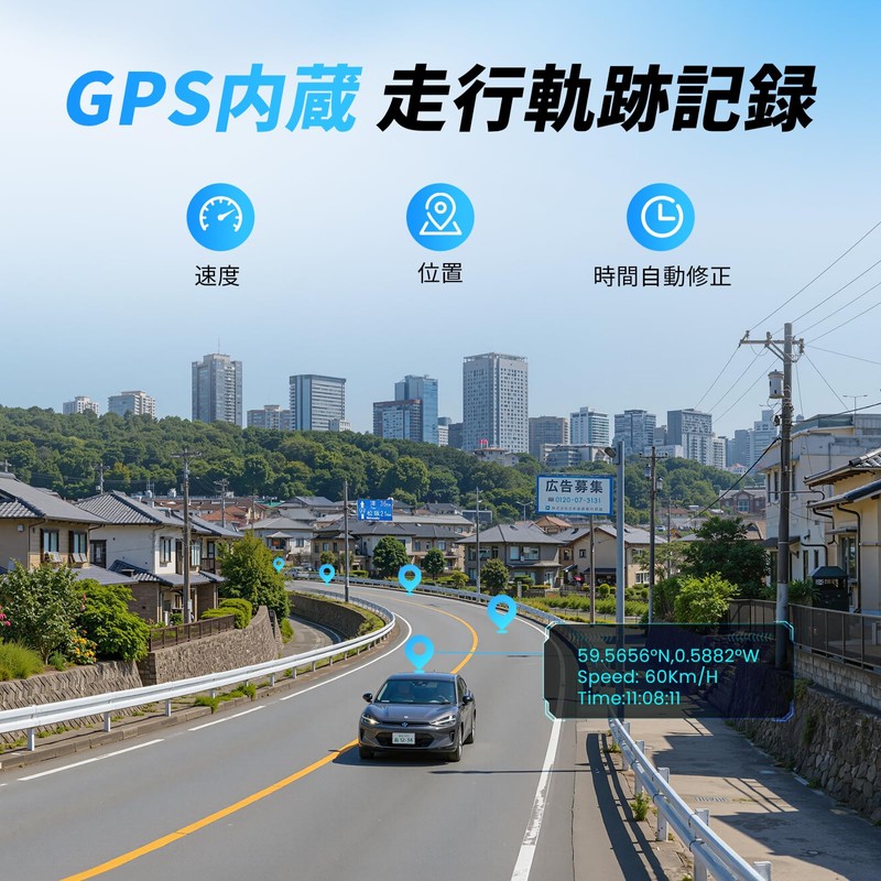 【Latest 8 Million Pixels Ultra High-Definition Recording】 DDPAI Z60 Dash