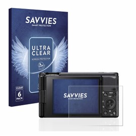 Savvies Screen Protectors for Sony ZV-1 / ZV-1A Ultra Transparent Pack of 6