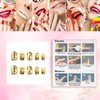 Rchovsam 24pcs Solid Gold Press on Nails Short Round Nails