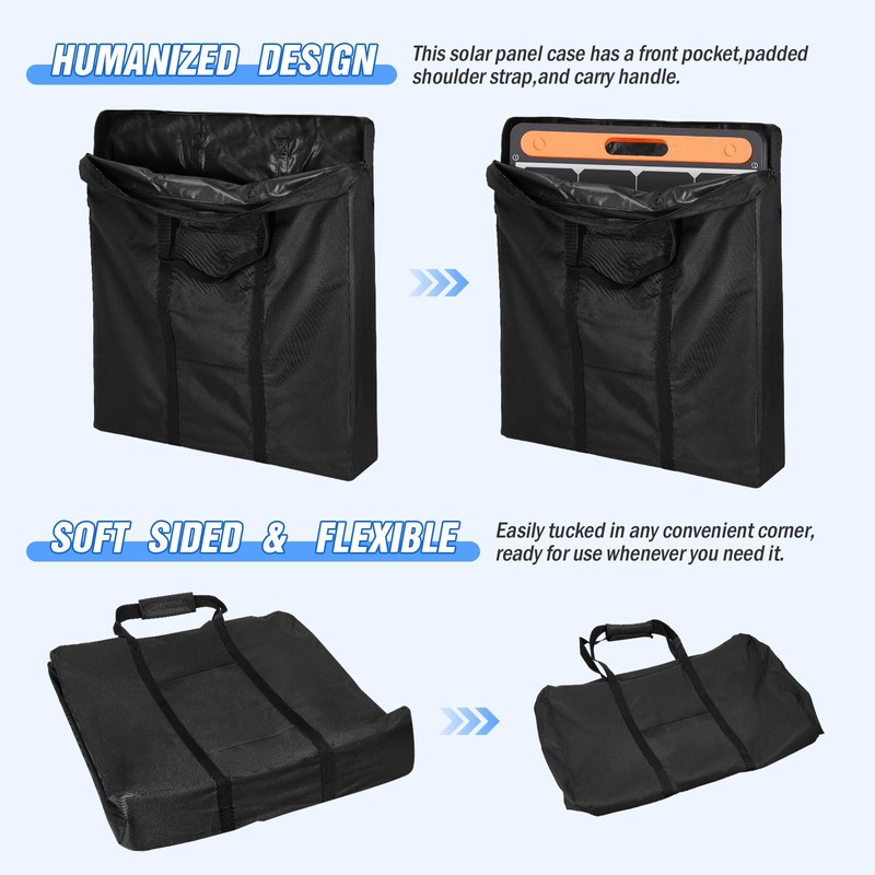 Rilime Solar Panel Storage Bag Compatible with Jackery Solars Panel