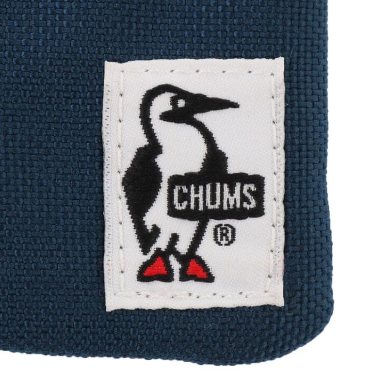 Chums Commuter Pass Case Sweat Nylon, Sax/Orange