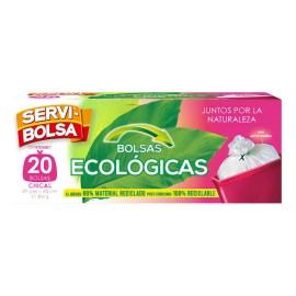 Servi Bolsa Ecológica Chica con 20 Bolsas                                                                                                             