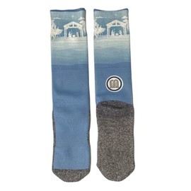 BIbleSocks Men's - Christian Crew Socks for Men with Scripture | Moisture-Wicking | Father's Day Gift Idea (US, Numeric, 6, 13, Regular, Regular, Nativity)