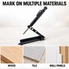 Multi-Function Scribing Ruler for Woodworking – Adjustable Contour Measuring and