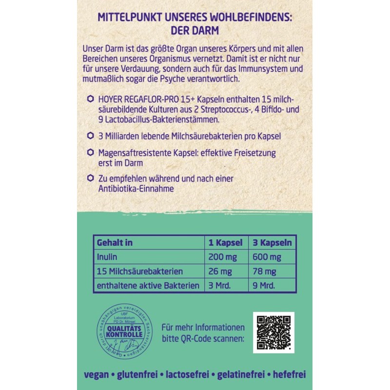 HOYER Regaflor-PRO Organic Capsules 30 Capsules