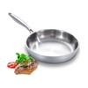 DELARLO Full Clad Tri-Ply Stainless Steel Frying Pan 10 inch,