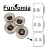 FunTomia Pack of 4 (LED) Longboard/Skateboard Wheels (Big Wheels) in