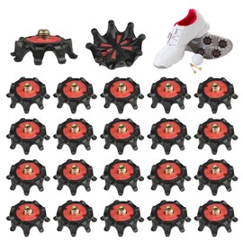 Pack of 20 Golf Shoe Spikes Replacement, Golf Spikes Studs, Golf Shoe Spikes, Non-Slip Cricket Spikes, Golf Shoe Spikes Screw Training Parts for Golf Lovers Outdoors, Easy to Replace