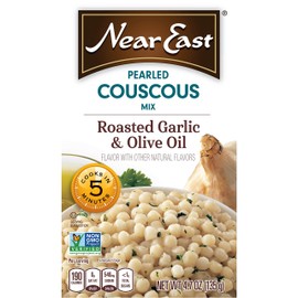 Near East Pearled Couscous, Roasted Garlic & Olive Oil,4.7 Ounce (Pack of 6 Boxes)
