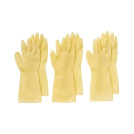 MUJI Natural Rubber Gloves, Ambidextrous M, Pack of 6, 82577136