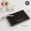 ANGEL & DOVE Luxury Black A5 Memory Book & 2