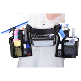 Cleaning Belt,Tool Pouch Waist Apron with Pockets Cleaning Supplies for Housekeeping Water-Resistant Cleaning Caddy Aprons for Cleaning Work