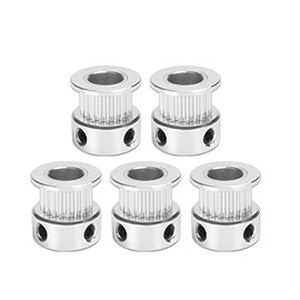iMetrx GT2 Pulley Timing Belt Pulley Width 6 mm Teeth 20 (Inner Bore 5 mm) for 3D Printer Timing Belt Pulley Pack of 5