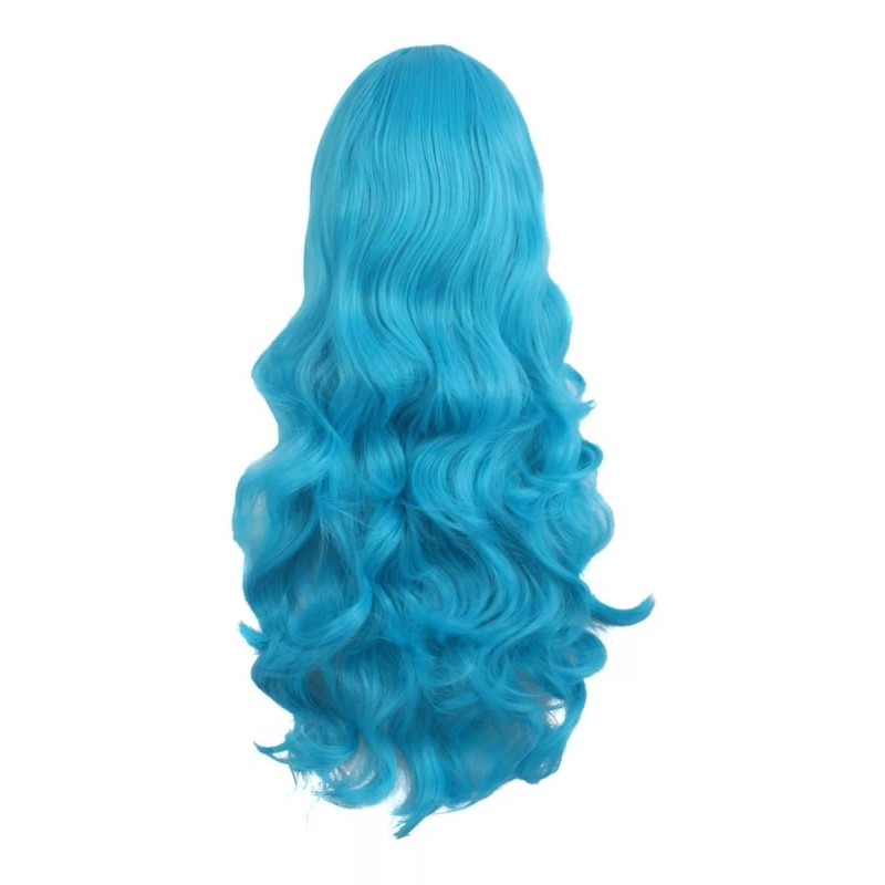 Mapofbeauty Peluca Larga Y Rizada 100 % Fibra Resistente (70