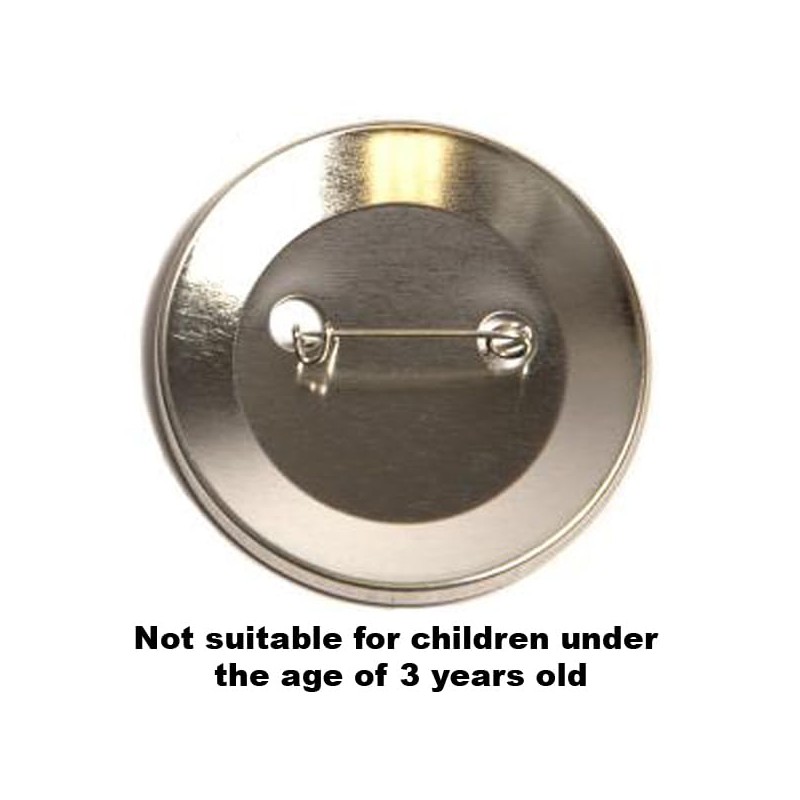 Party People Birthday Knobhead Badge - 59mm - Novelty pin