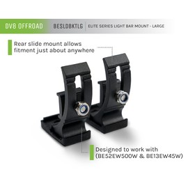 DV8 Offroad | BESLDBKTLG | DV8 Elite Series Light Bar Mount | Large Size for Full Sized LED Light Bars | Sold as Pairs