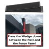 Tape Tech Fence Panel Wedges (10 Pack) Stop Fence Panels