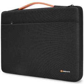 NIDOO 15.6 Inch Laptop Sleeve for Lenovo Legion, IdeaPad, ThinkPad, Acer, Dell, Asus, HP - Black - Adults, Professionals, Gamers - Briefcase Style - Space Theme