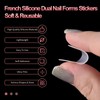 siyuwuro 60Pcs 5 Shapes Nail Tips Stickers Model 12 Size