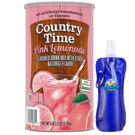 Country Time Pink Lemonade Powdered Drink Mix 82.5 oz w/ Collapsible Bottle