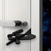 INIRET Black Adjustable Heavy Duty Portable Door Lock,Security Device for