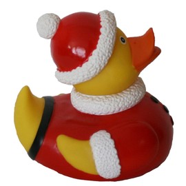 Santa Rubber Duck Bigger 5", Waddlers Brand, Rubber Ducky Christmas Stocking Stuffer, for All Ages