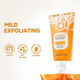 Natural Orange Peel Gel - Gentle Exfoliation for Face & Body - 50g:_2 pcs