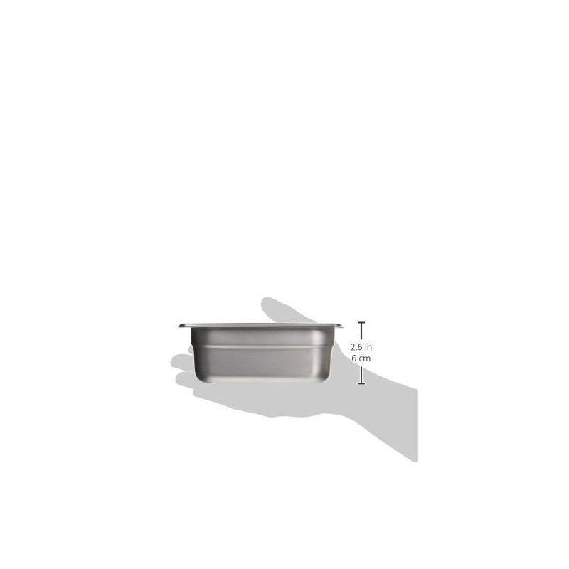 Winco Anti-Jamming Steam Pan, 1/9 by 2 1/2-Inch, Standard Weight