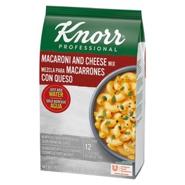 Knorr Professional Soup du Jour Macaroni and Cheese Mix Vegetarian, 0g Trans Fat per Serving, Just Add Water, 1 Count (Pack of 4)