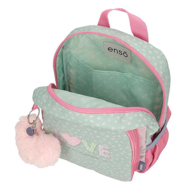 Enso Love Ice creams Multicolour Polyester kids' backpacks, Green, backpack
