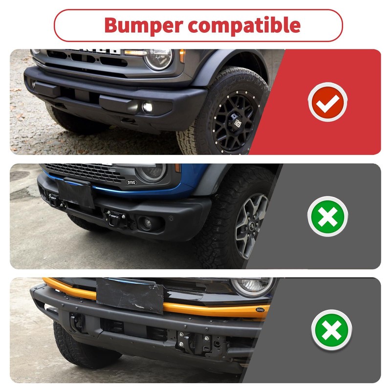 Linskip for Standard Bumper Tow Hook Covers Fit for 2021-2026