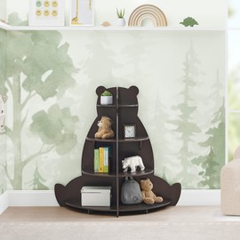 Delta Children Bear Bookcase - Greenguard Gold Certified, Crafted Walnut