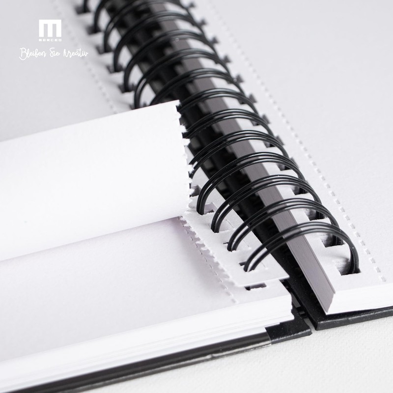 Sketchbook A5 200 g/m² thick paper spiral binding - sketch