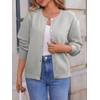 Saodimallsu Womens Button Down Cardigan Sweaters Crew Neck Long Sleeve