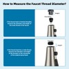 Hibbent Metal Pull Down Spray Head for Kitchen Faucet, Kitchen
