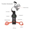 LED Light Survival Whistle with Thermometer, Multifunctional Emergency Kit for