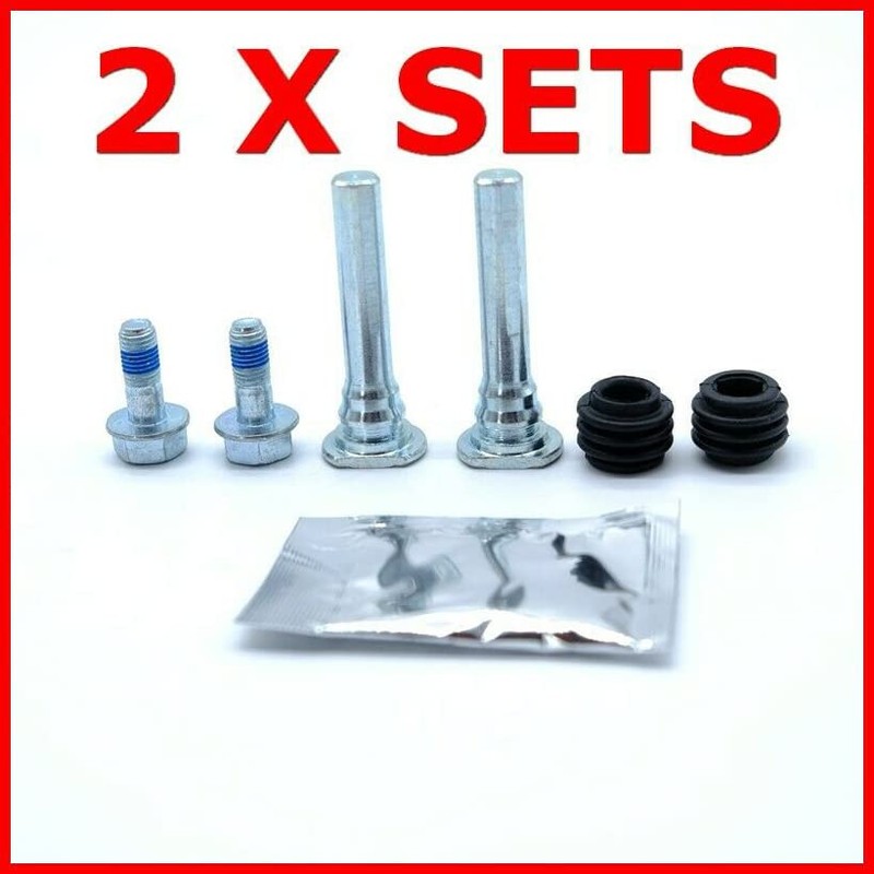 2 Sets Rear Brake Caliper Slider Pins Bolts Guide Kit