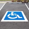 36’’x36’’ Handicap Parking Stencil for Painting, ADA Compliant, Reusable Silicone