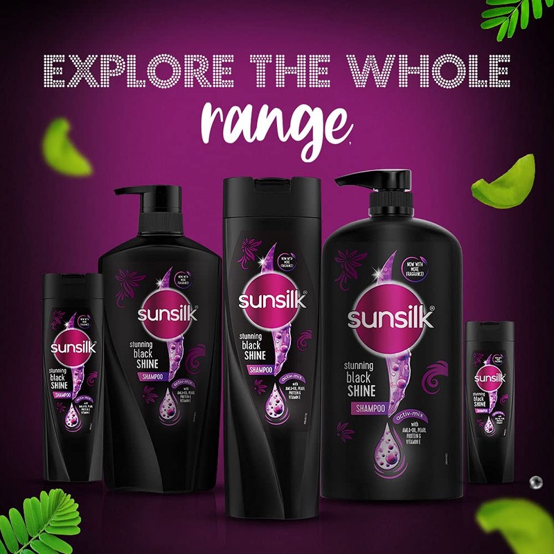 Sunsilk Black Shine Schwindel-Shampoo, 340 ml