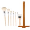 7pcs Mop Brush Goat Hair Paint Brush Multi-Purpose Blending Brush